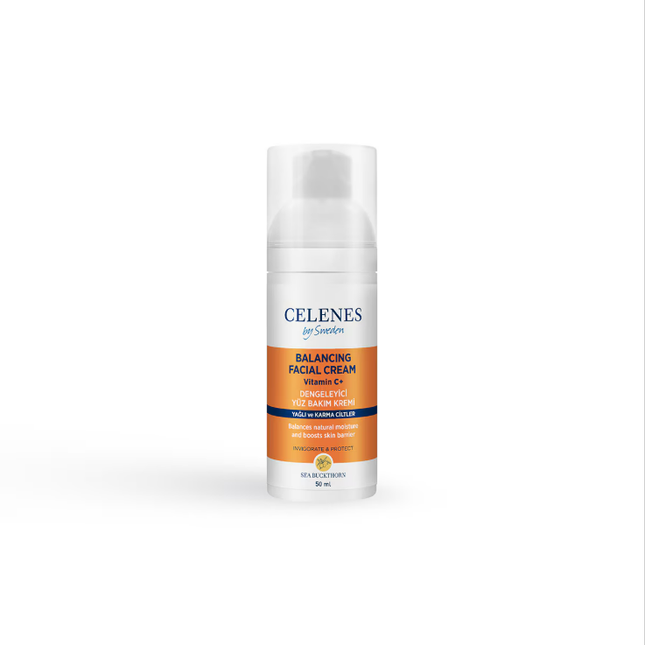 Celenes Sea BuckThorn Yüz Bakım Kremi Dengeleyici Yağlı ve Karma Ciltler 50 ml