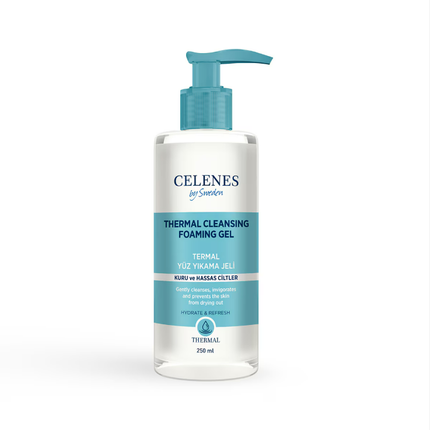 Celenes Thermal Yüz Temizleme Jeli Kuru ve Hassas Ciltler 250 ml