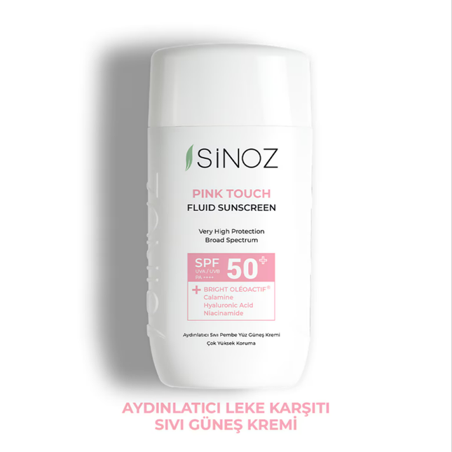 Sinoz Pink Touch Aydınlatıcı Fluid Güneş Kremi Spf50+ 50 ml