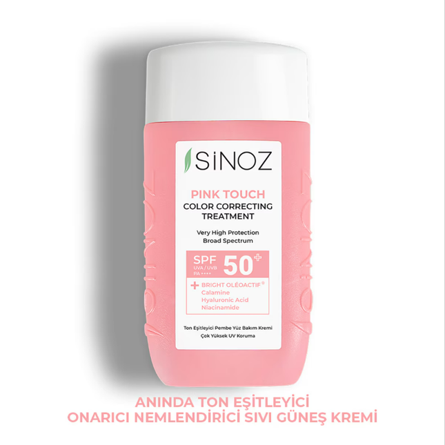 Sinoz Pink Touch Ton Eşitleyici Güneş Kremi Spf50+