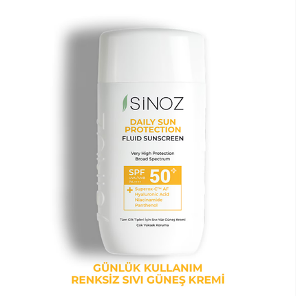 Sinoz Günlük Kullanım Fluid Güneş Kremi Spf50+ 50 ml