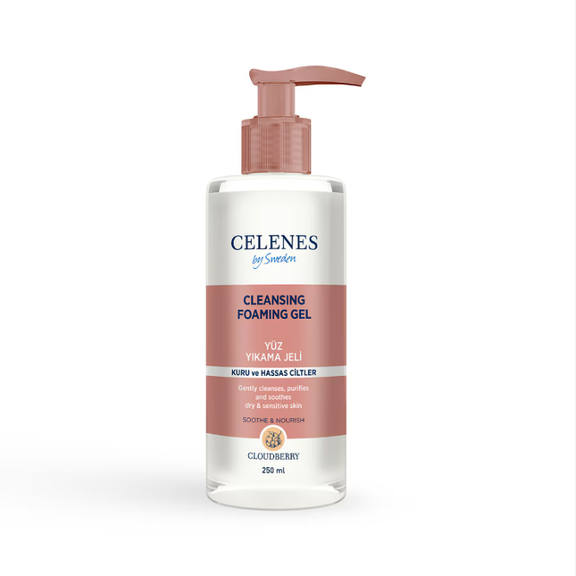 Celenes Cloudberry Yüz Yıkama Jeli Kuru ve Hassas Ciltler 250 ml