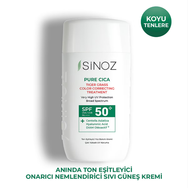 Sinoz Cica Ton Eşitleyici Fluid Güneş Kremi Spf50+ 50 ml