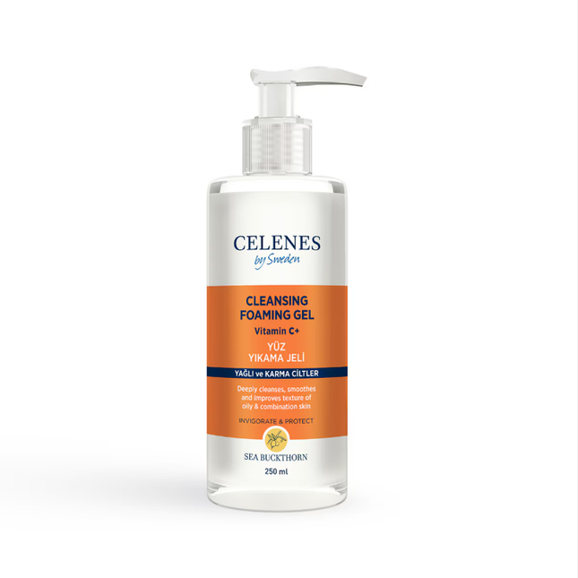 Celenes Sea BuckThorn Yüz Yıkama Jeli Yağlı ve Karma Ciltler 250 ml