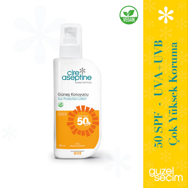 Cire Aseptine Güneş Koruyucu Krem 50 SPF 200 ml